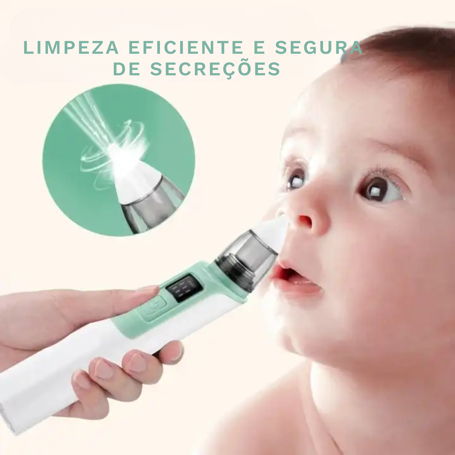 Sugador Aspirador Nasal Elétrico Bebê Mimalo