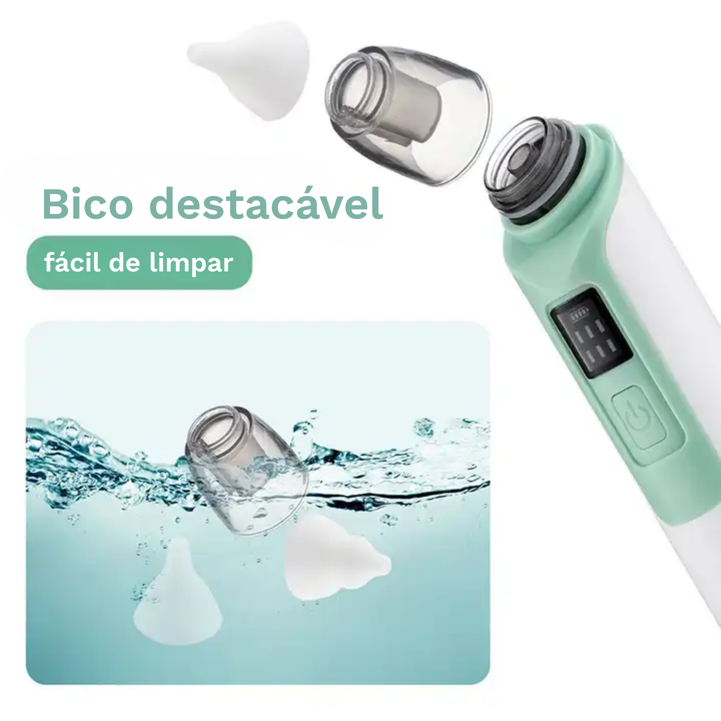 Sugador Aspirador Nasal Elétrico Bebê Mimalo