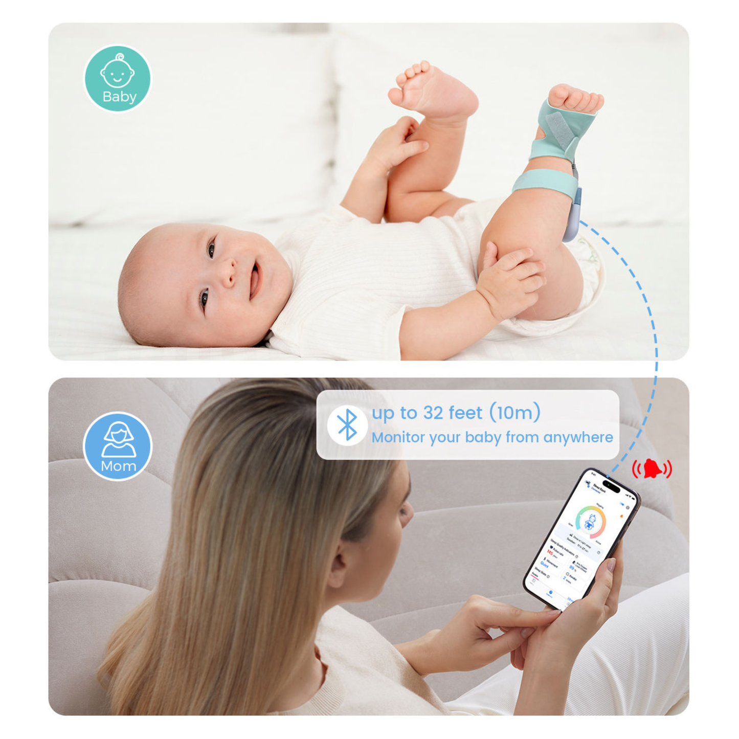 Monitor de Sono Para Bebê Sense-u Mimalo
