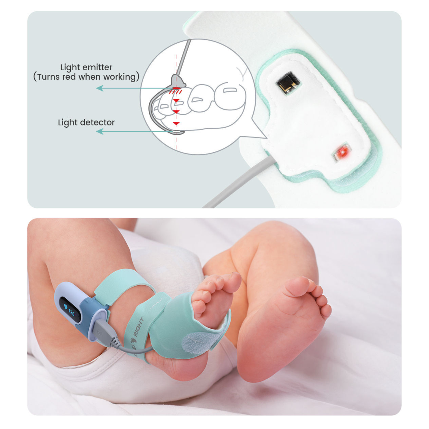 Monitor de Sono Para Bebê Sense-u Mimalo