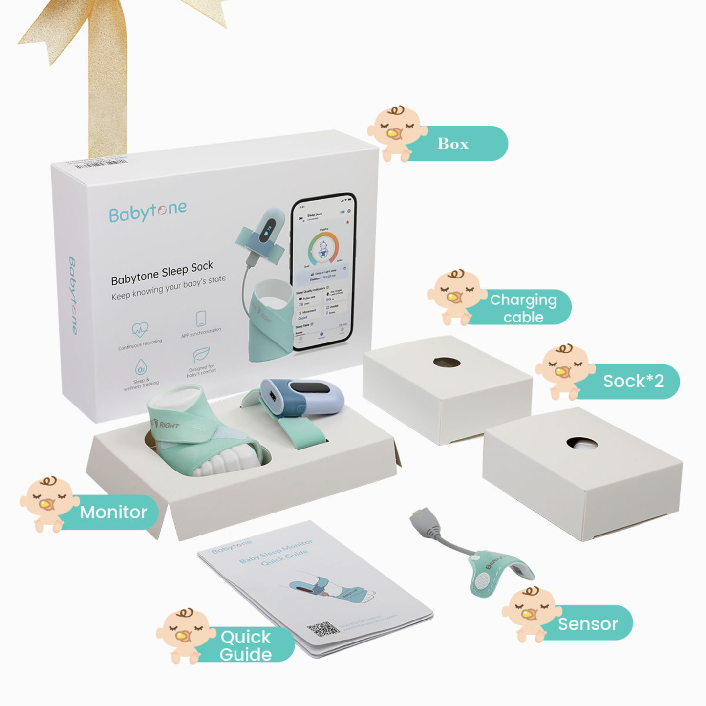 Monitor de Sono Para Bebê Sense-u Mimalo